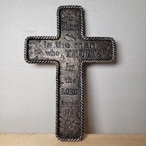Resin Scripture Cross Wall Decor 5" X 7"